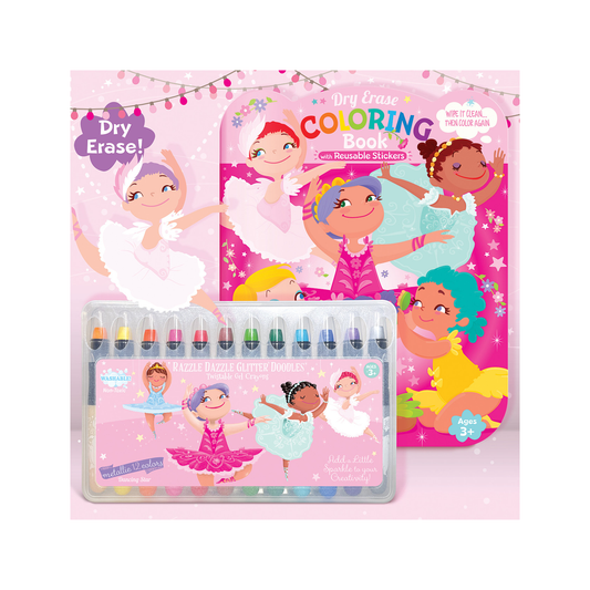 Dry Erase Colouring Book and Crayon Gift Set