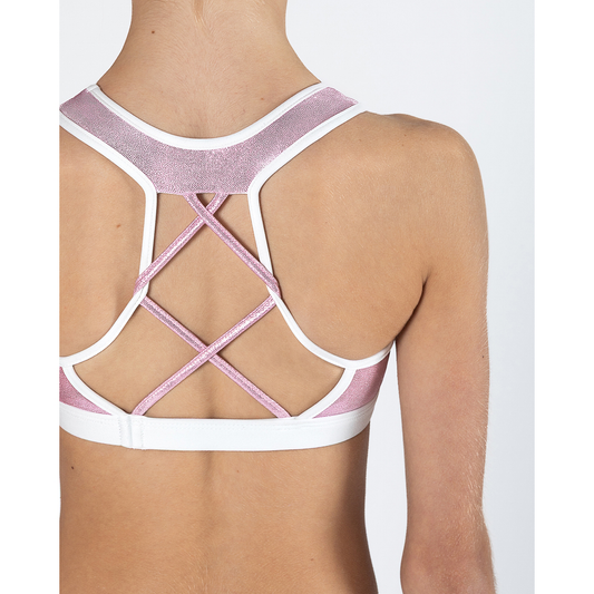 Ava Crop Top Childs - CANDY PINK