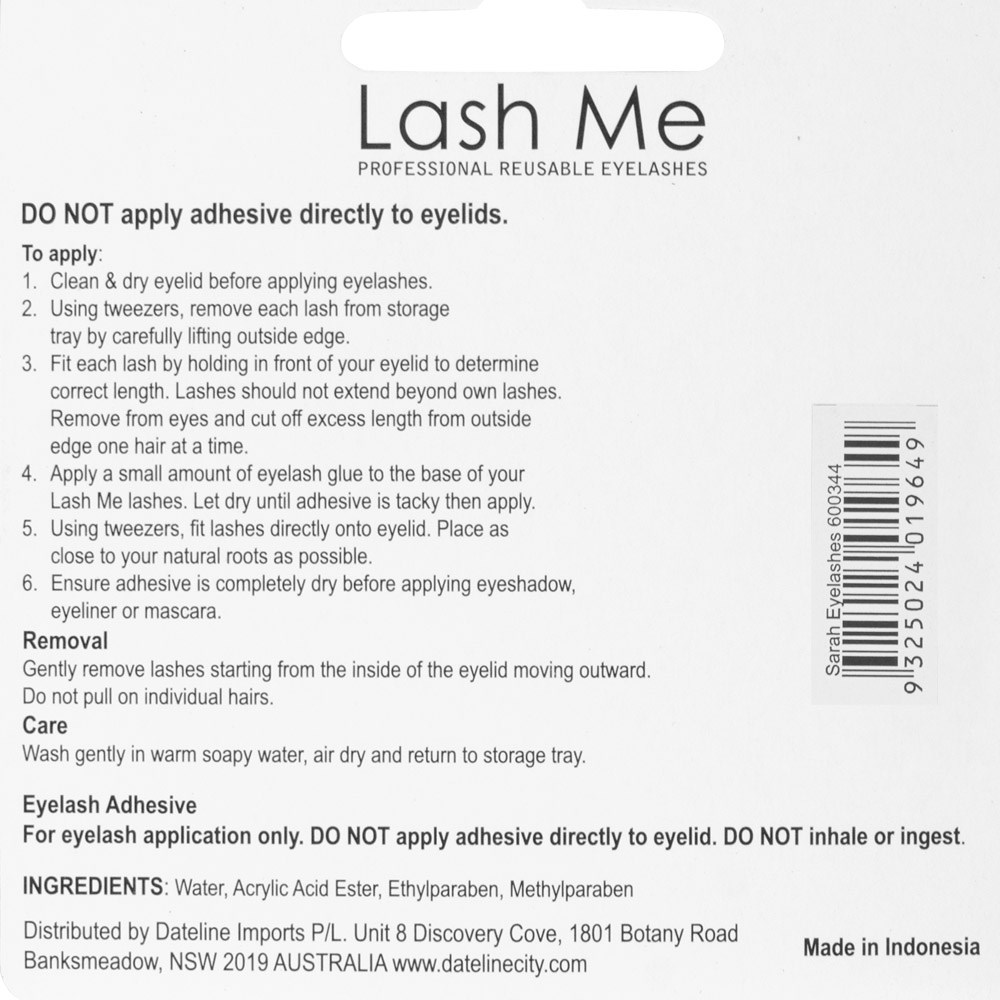 False Eyelashes - Sarah