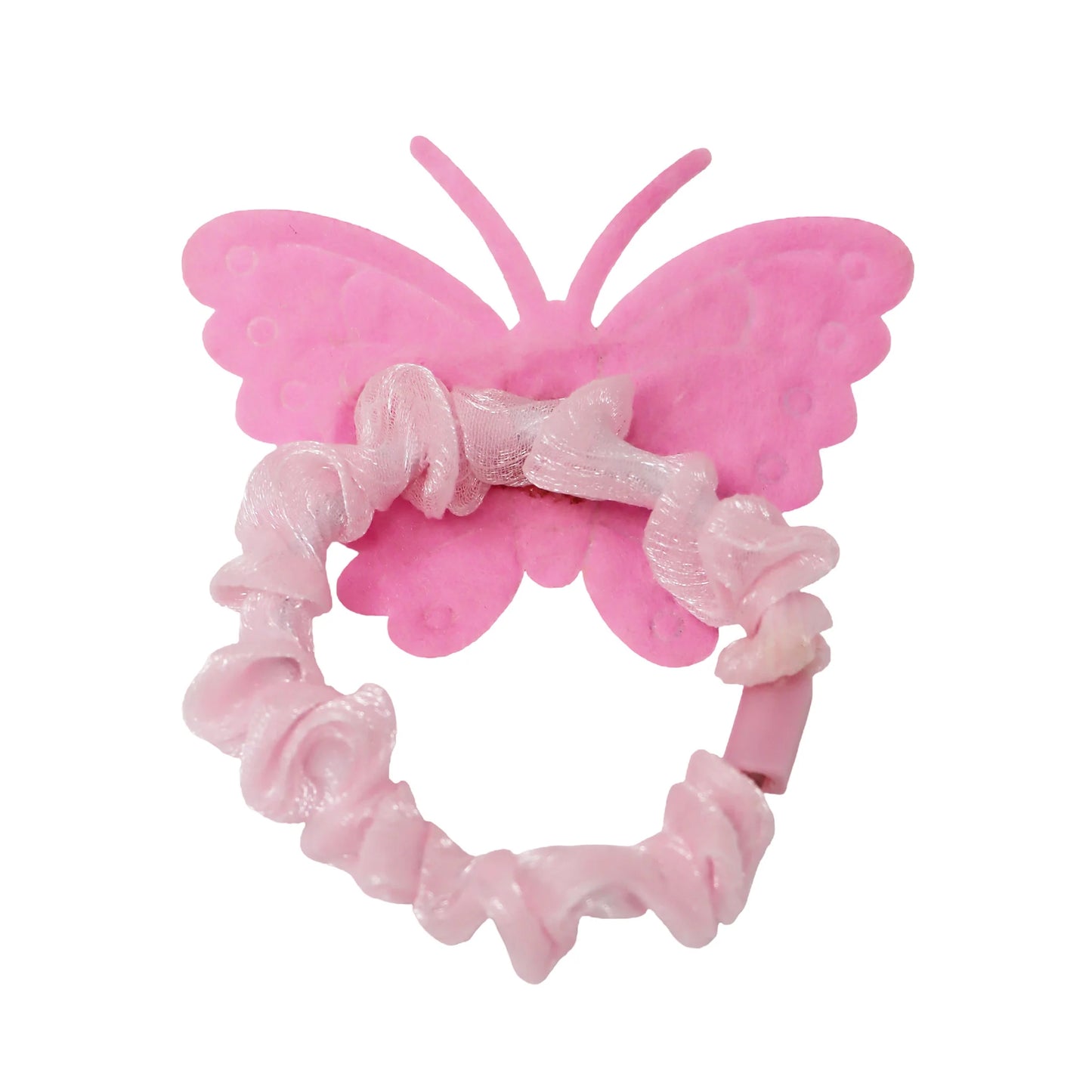 Rainbow Butterfly Scrunchie