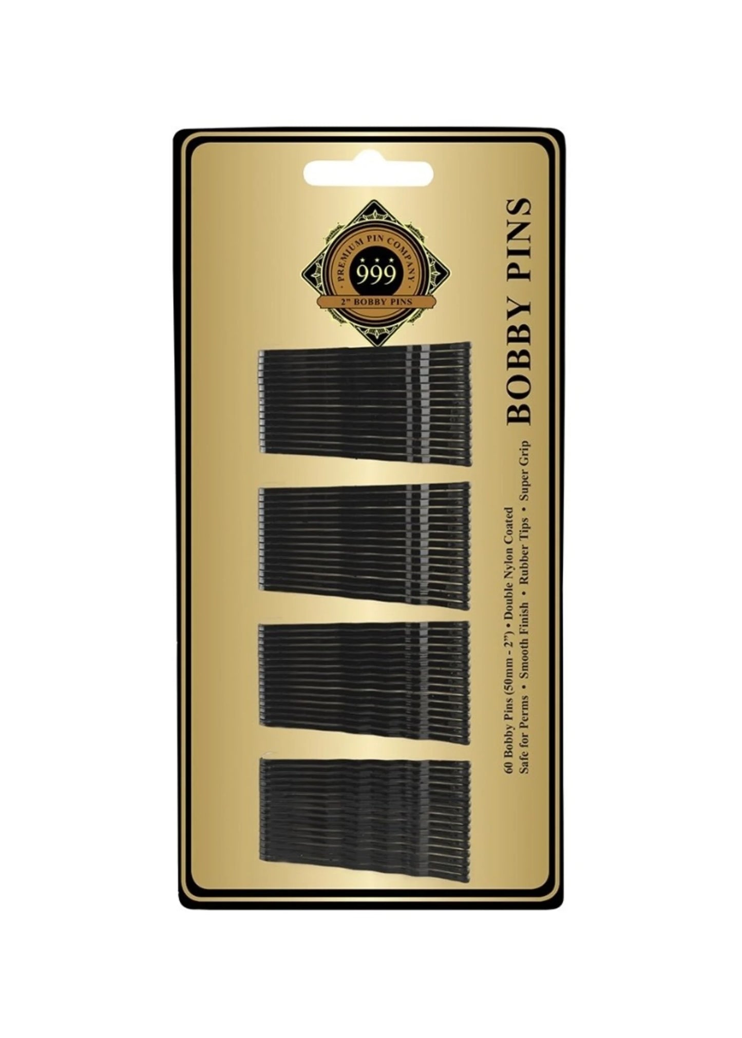 999 Bobby Pins 2in - BLACK