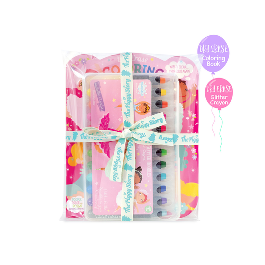 Dry Erase Colouring Book and Crayon Gift Set