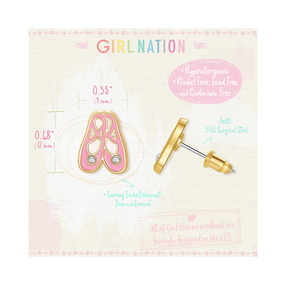 Ballet Slippers Cutie Studs