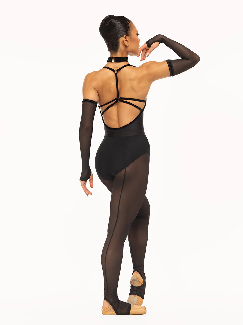 Back Seam Stirrup Tights