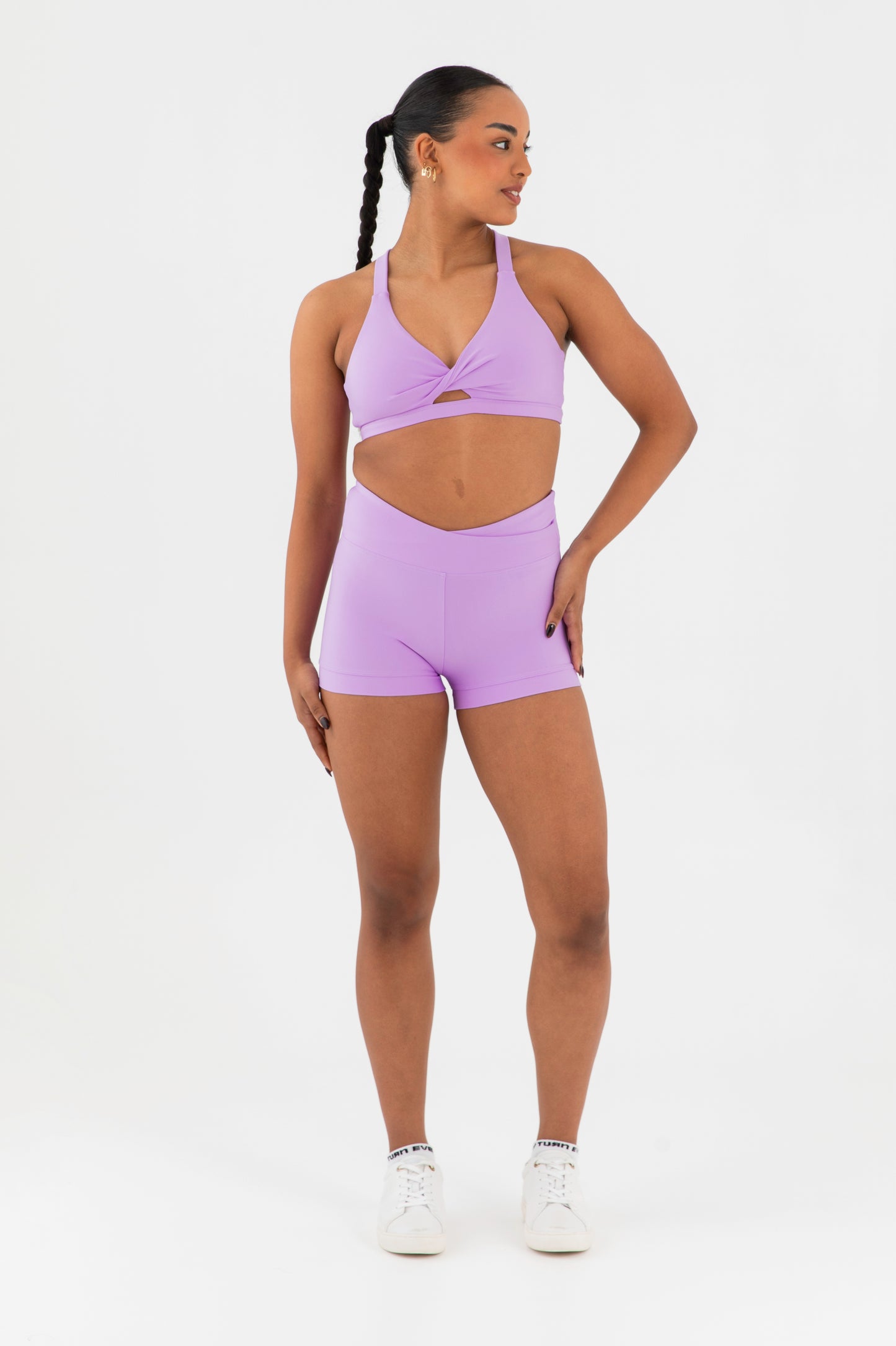 Crossover Hi-Waist Shorts