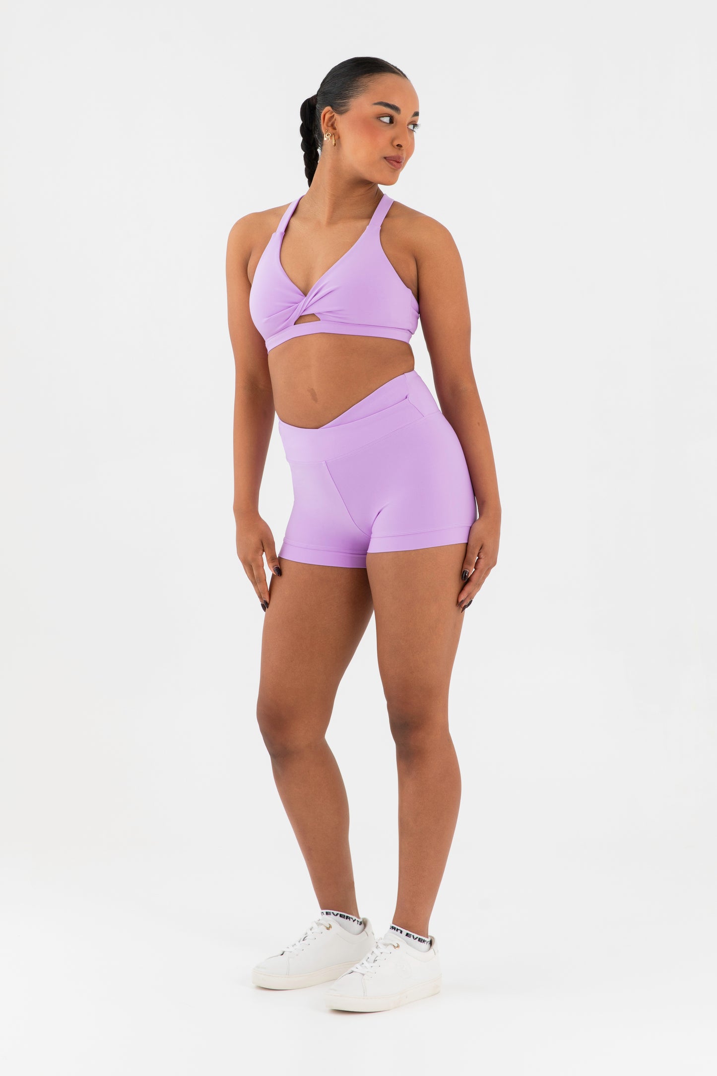 Crossover Hi-Waist Shorts