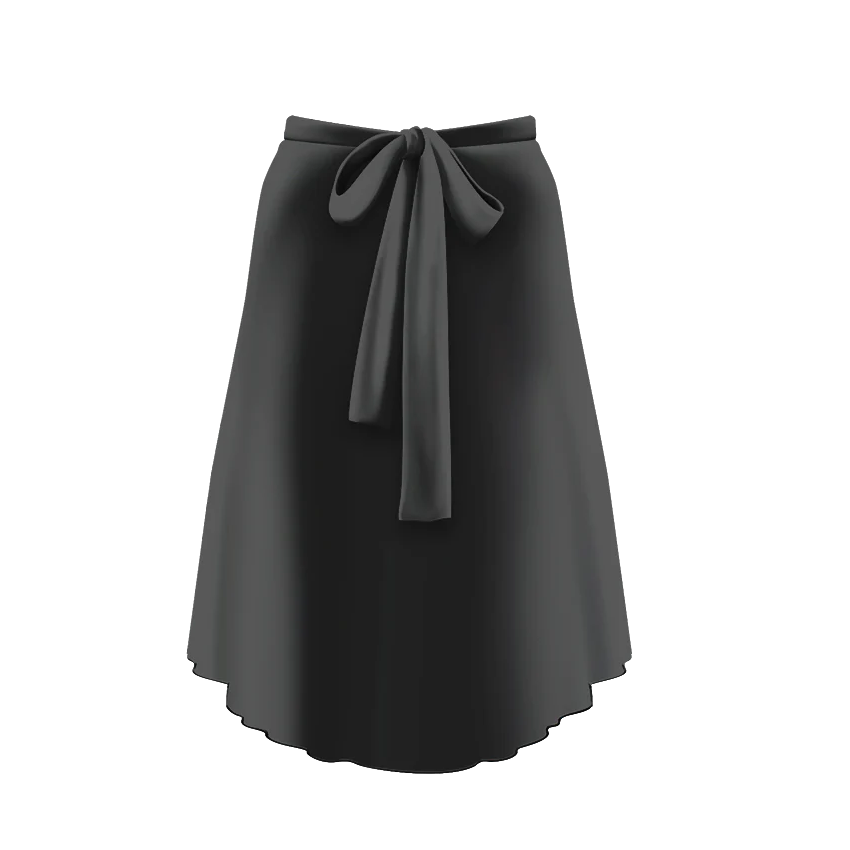 Velvet Chiffon Wrap Skirt Adults