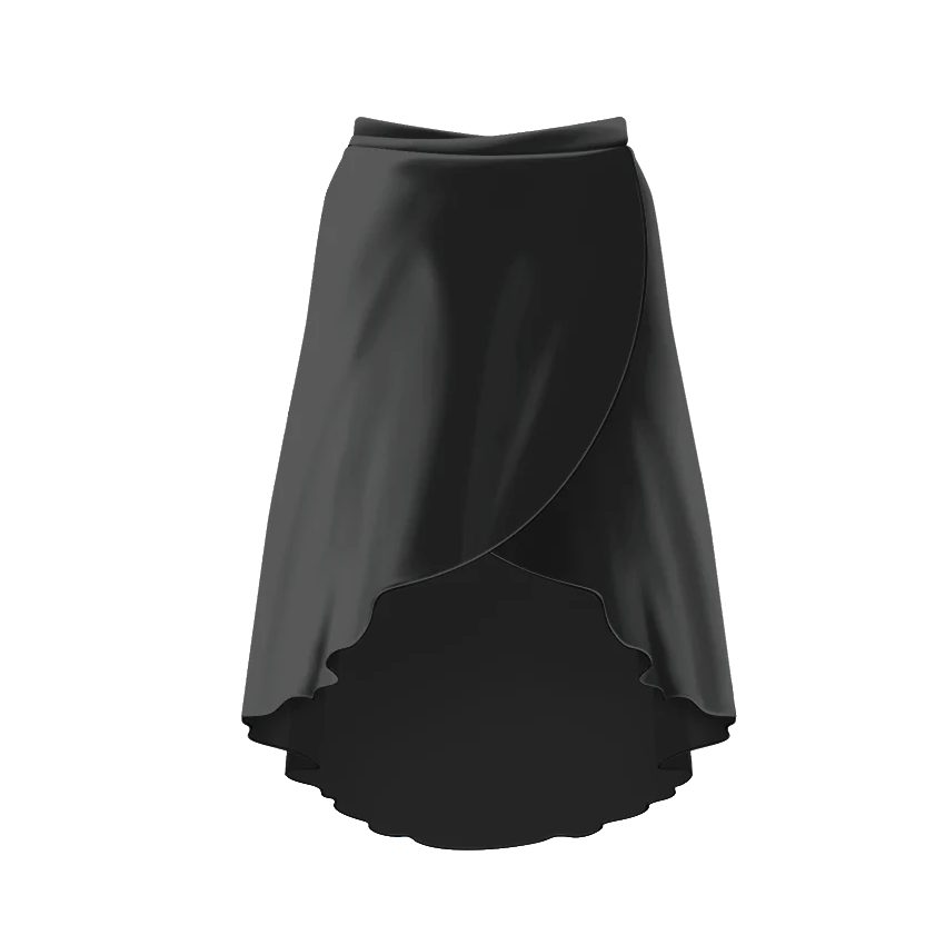 Velvet Chiffon Wrap Skirt Adults