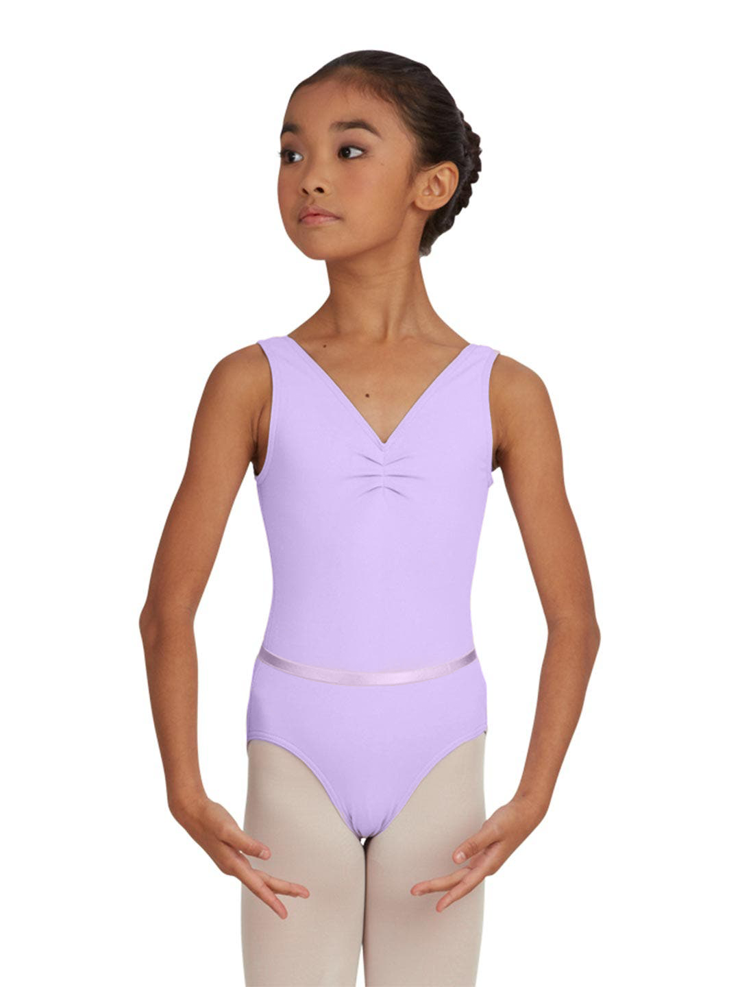 Pinch Front Tank Leotard Girls