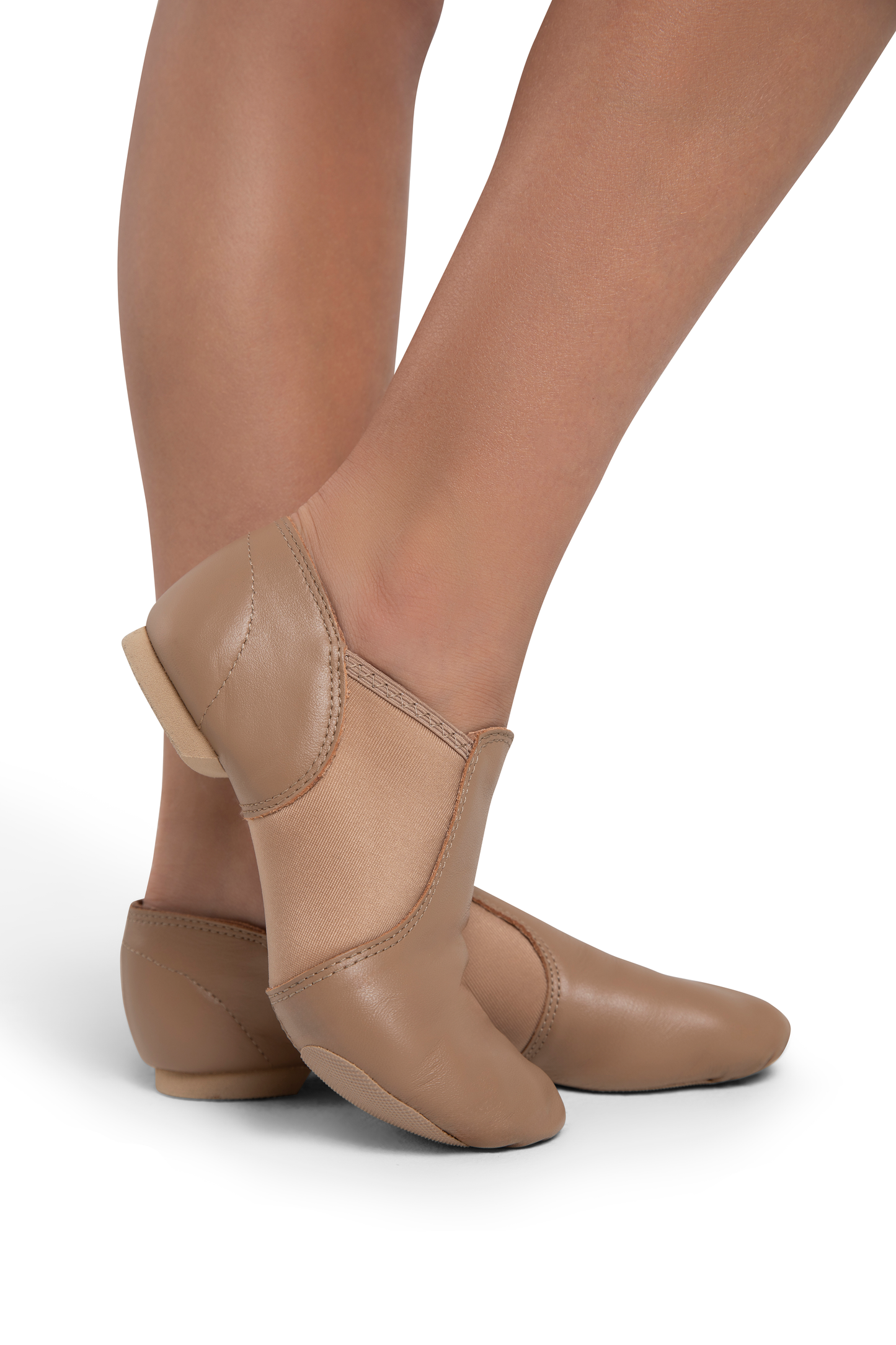 E-Series Jazz Slip On Childs - CARAMEL