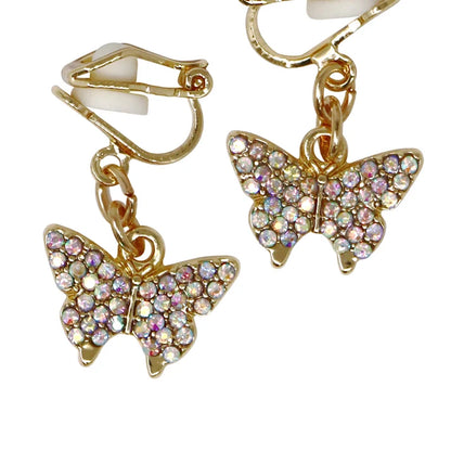 Butterfly Clip On Earrings