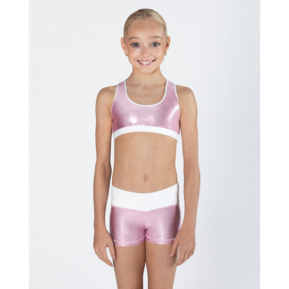 Ava Crop Top Childs - CANDY PINK