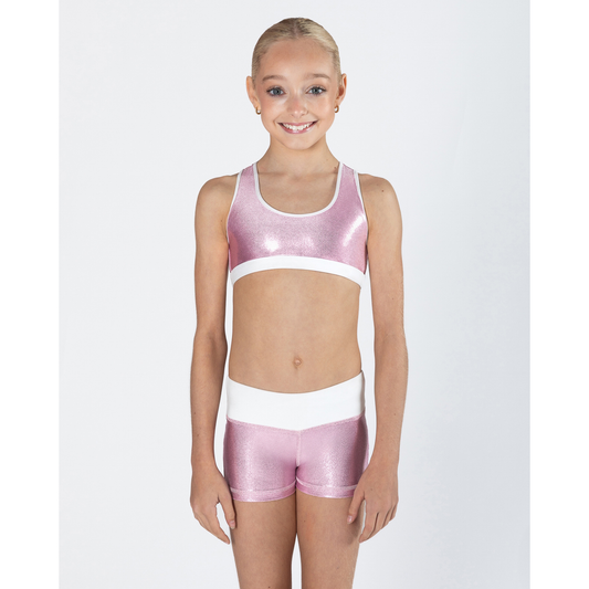 Ava Crop Top Childs - CANDY PINK
