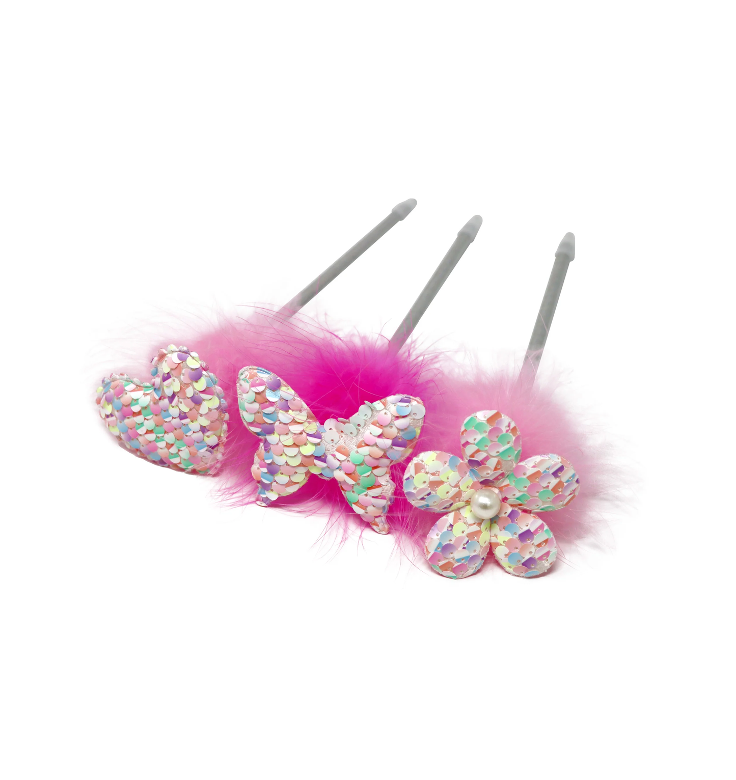 Fluffy Assorted Sequin Pens