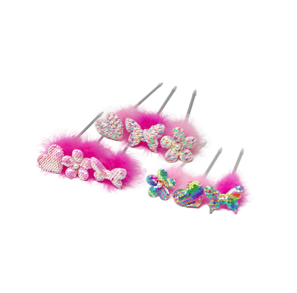 Fluffy Assorted Sequin Pens