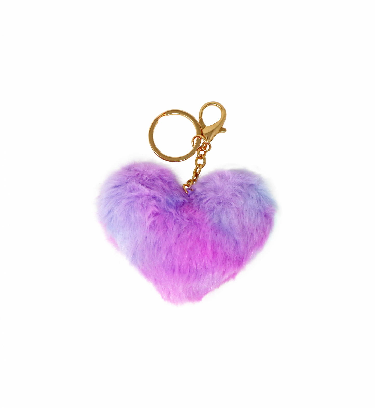 Fluffy Heart Keyring