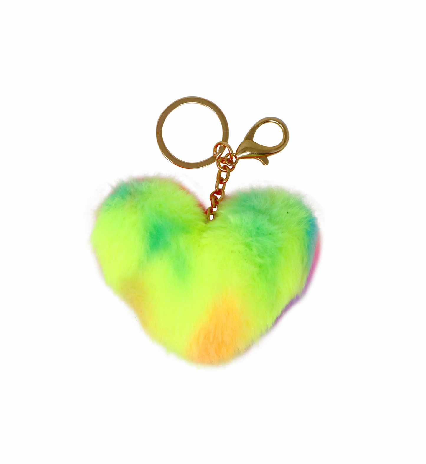 Fluffy Heart Keyring