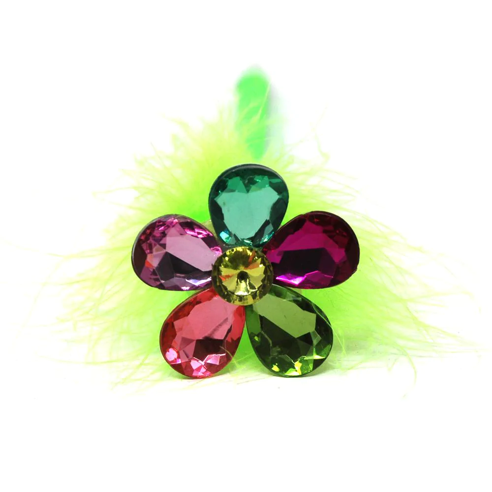 Poppy Flower Fluffy Pen