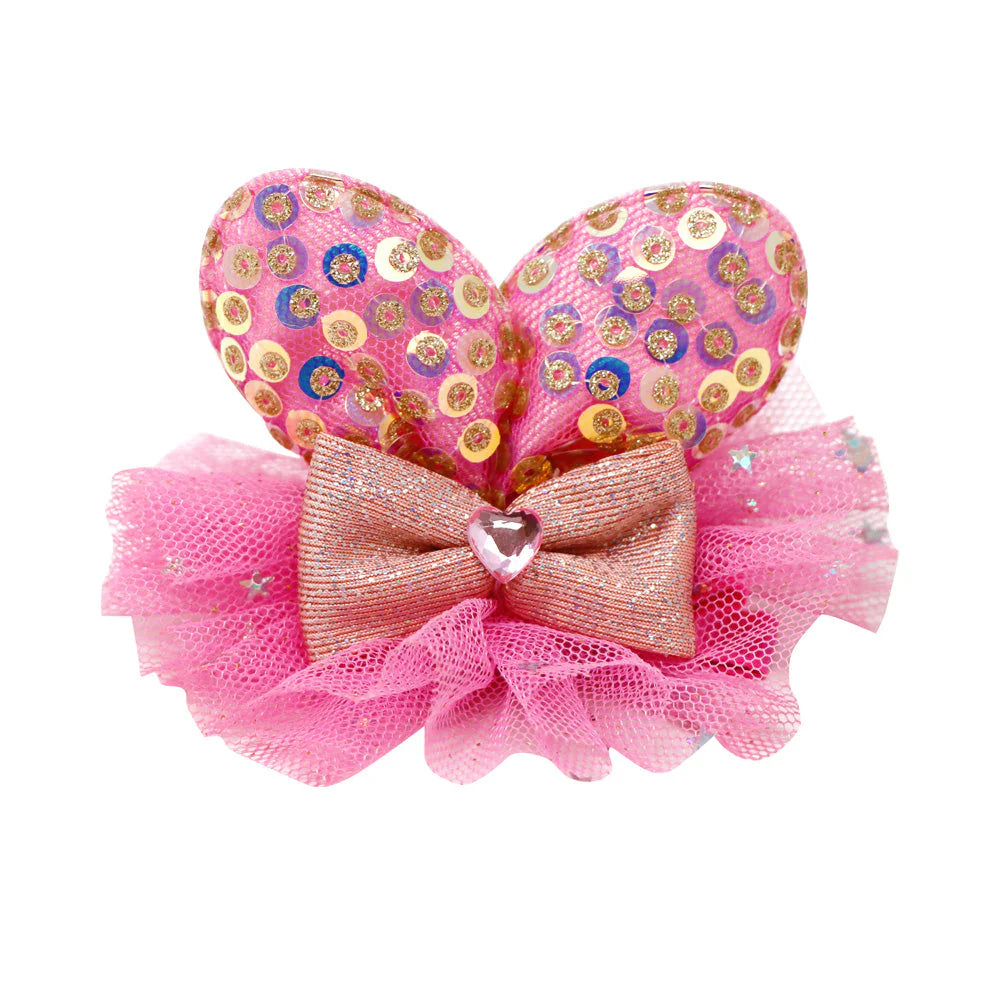 Sequin Bunny Ears Hair Clip
