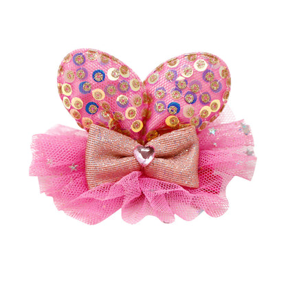 Sequin Bunny Ears Hair Clip
