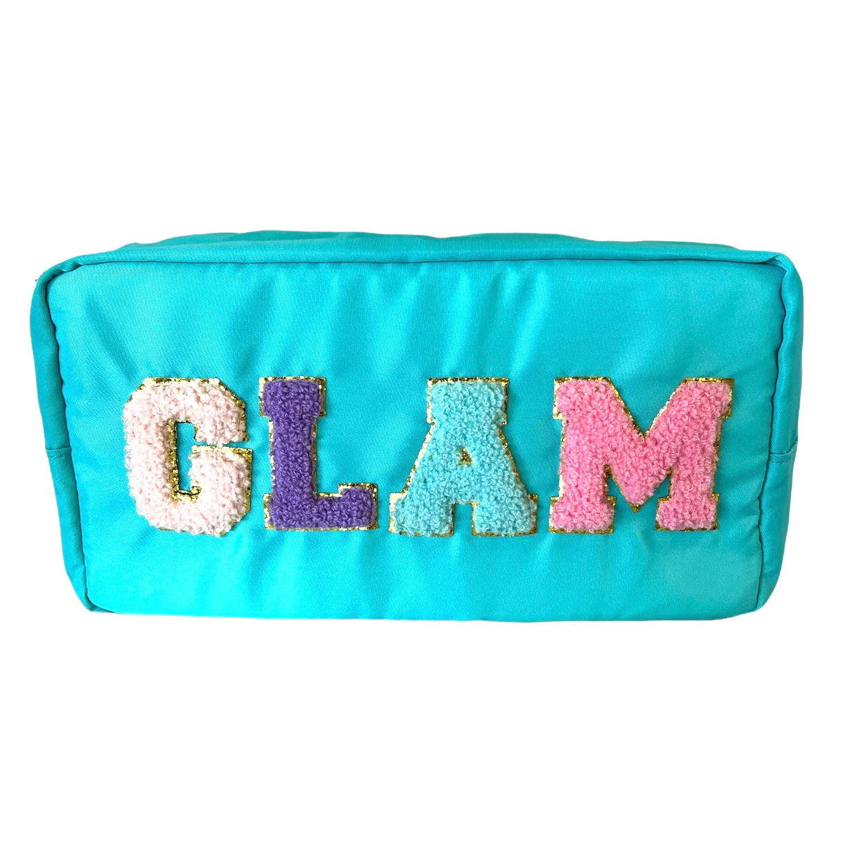 Glam Varsity Cosmetic Bag