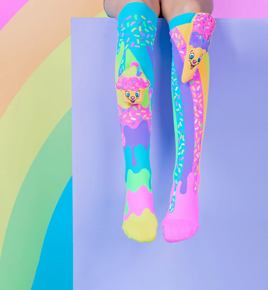 Ice Cream and Cupcake Knee High Socks