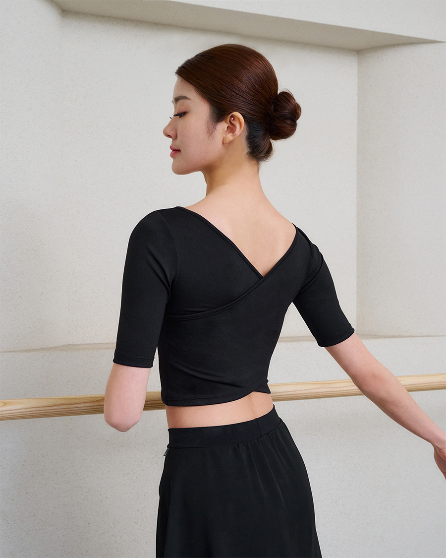 Elise Wrap Crop Tee