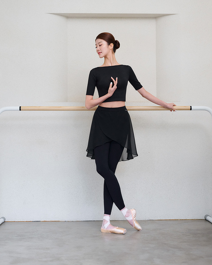 Elise Wrap Crop Tee
