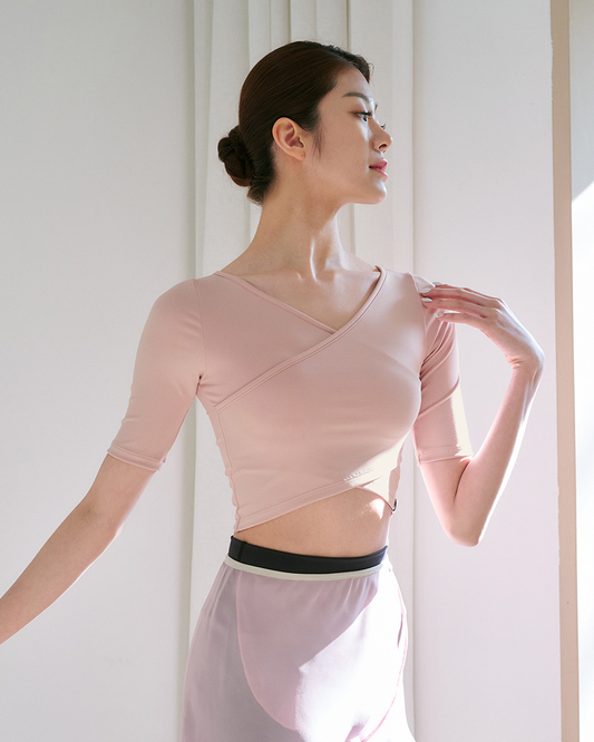 Elise Wrap Crop Tee