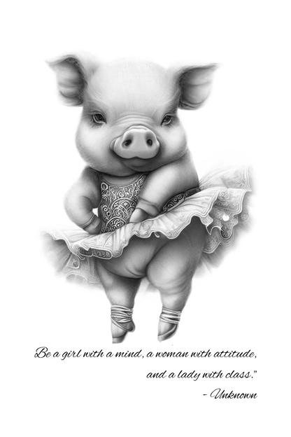 My Piggy Ballerina Notebook