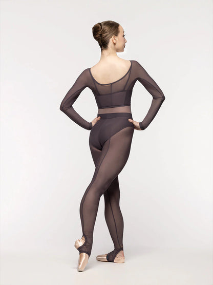 Back Seam Stirrup Tights