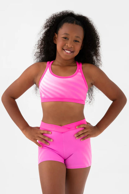 Pink Sprite Crop Top Childs