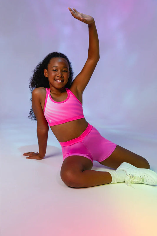 Pink Sprite Crop Top Childs