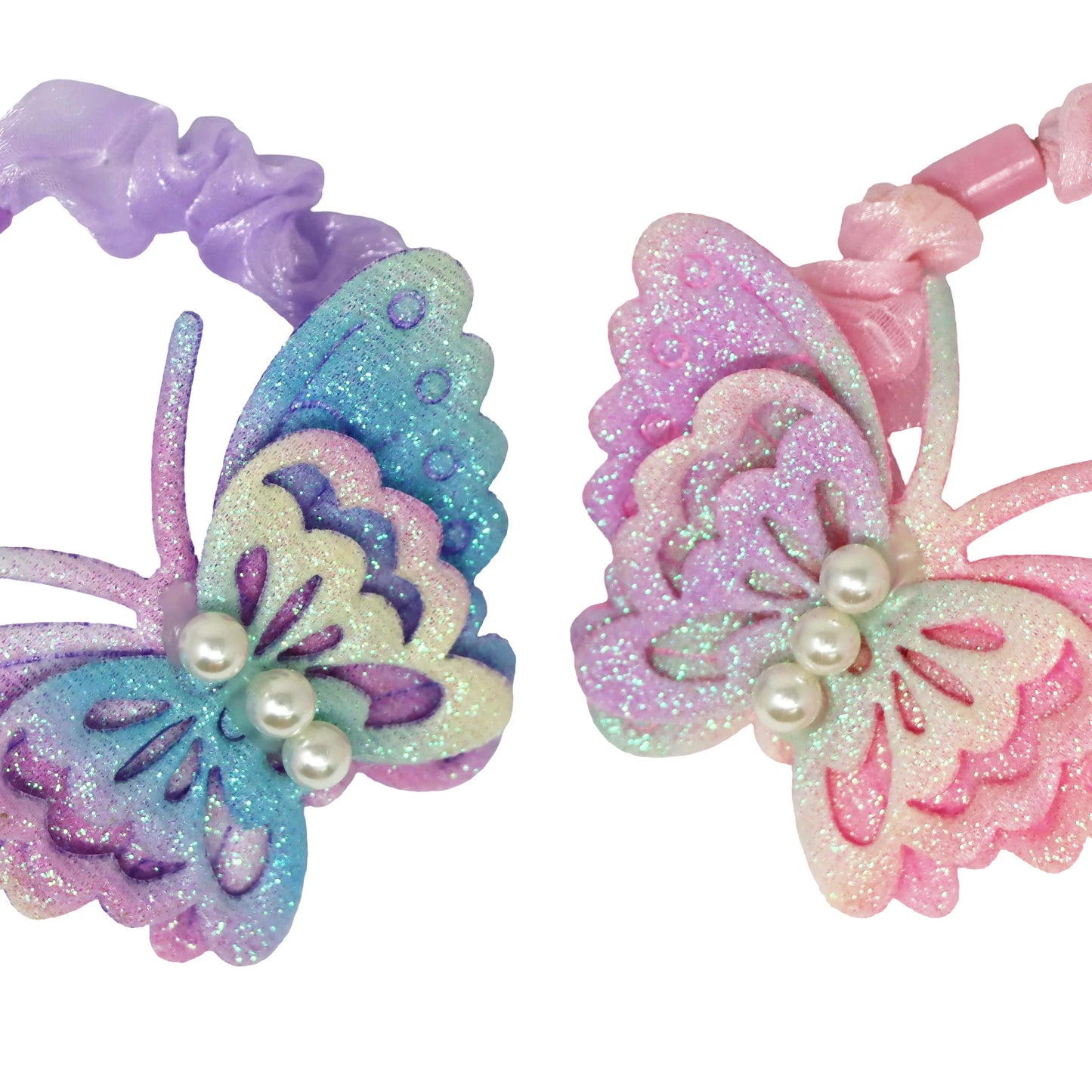 Rainbow Butterfly Scrunchie