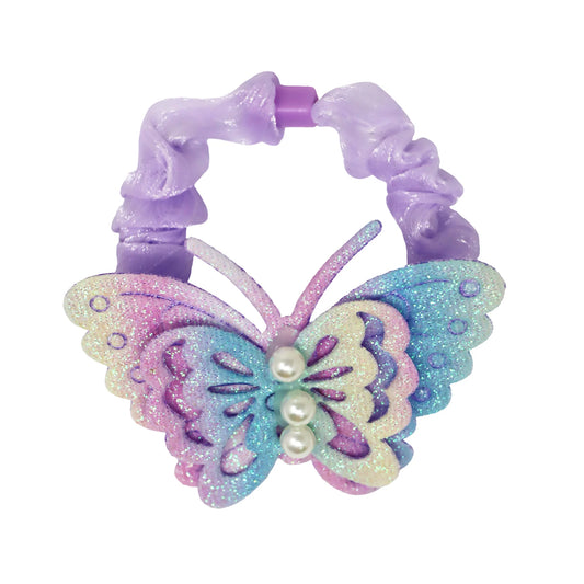 Rainbow Butterfly Scrunchie