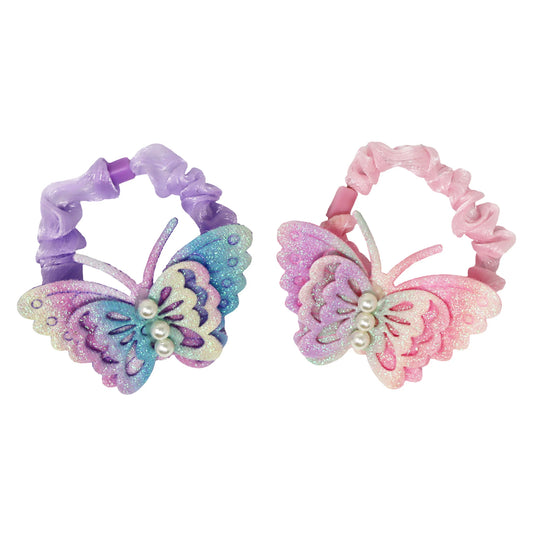 Rainbow Butterfly Scrunchie