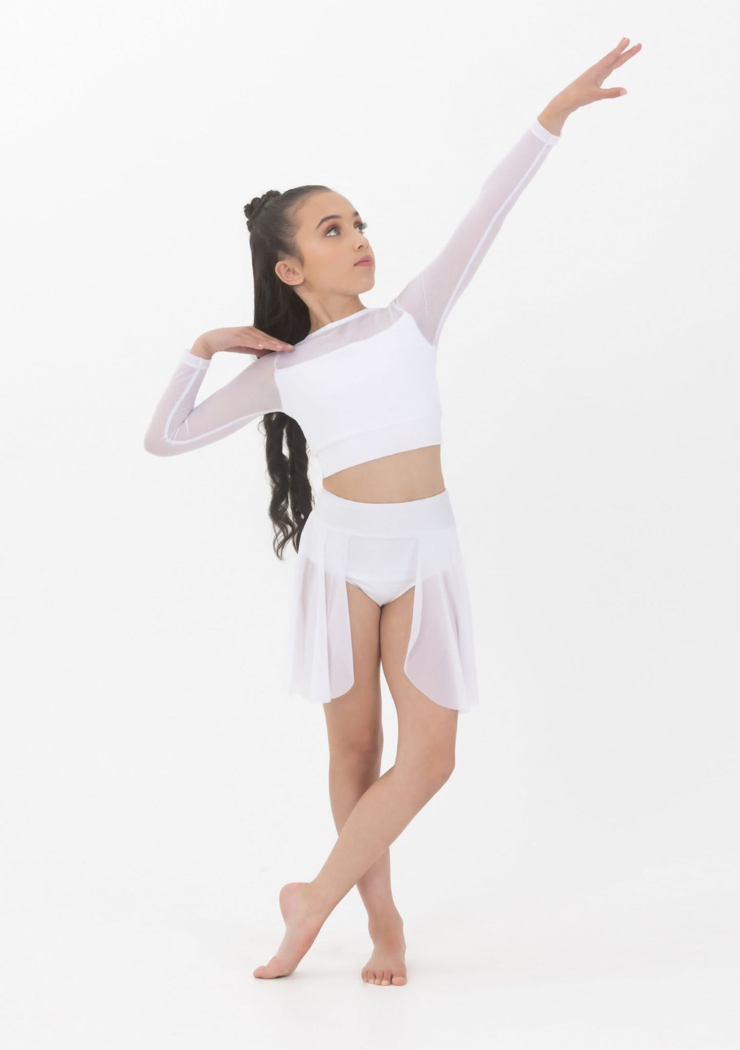 Tyler Long Sleeve Crop Top Childs
