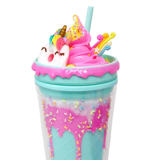 Unicorn Donut Drinking Cup - BLUE