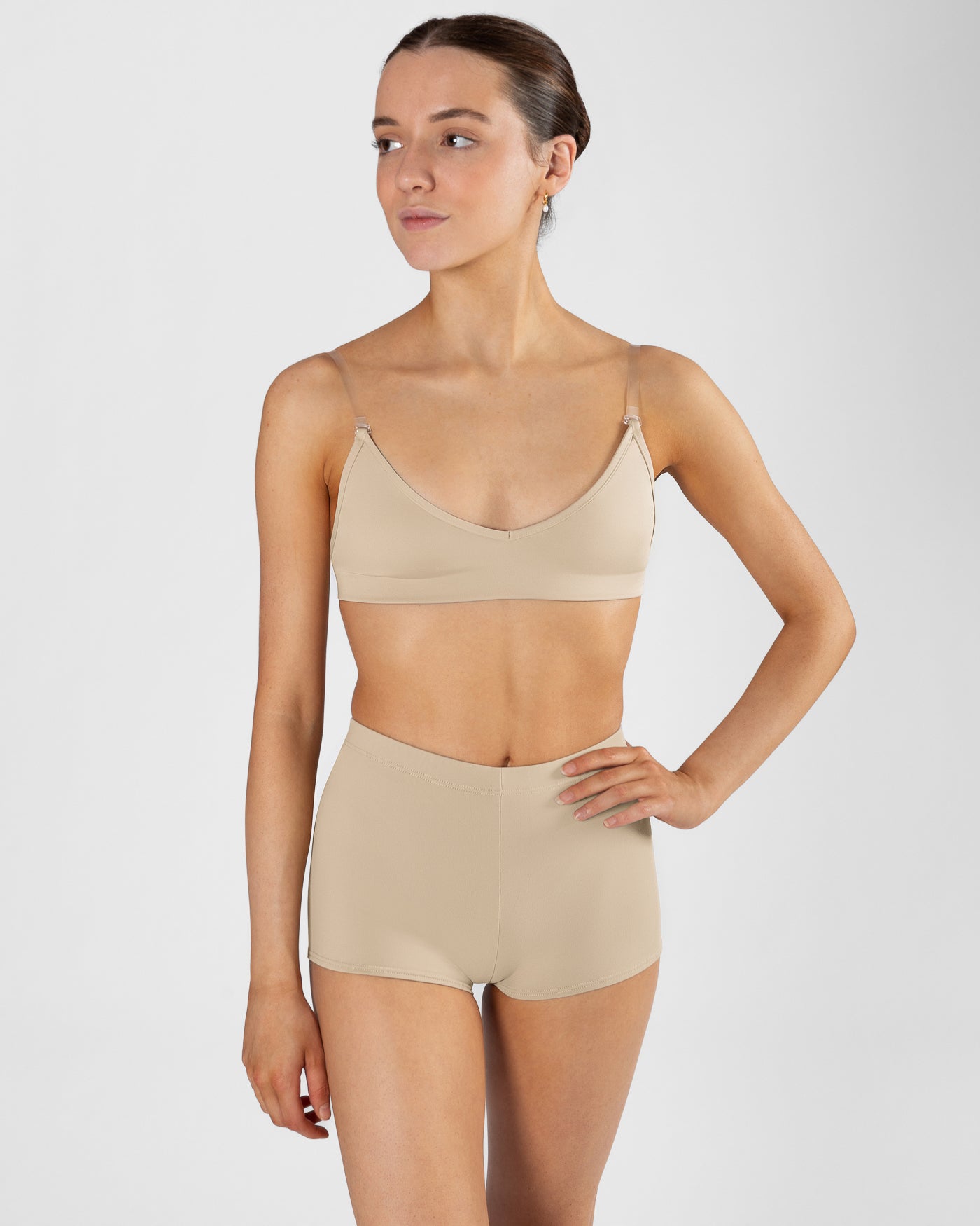 Clear Back Bra Ladies - WHEAT