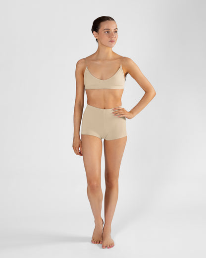 Clear Back Bra Ladies - WHEAT