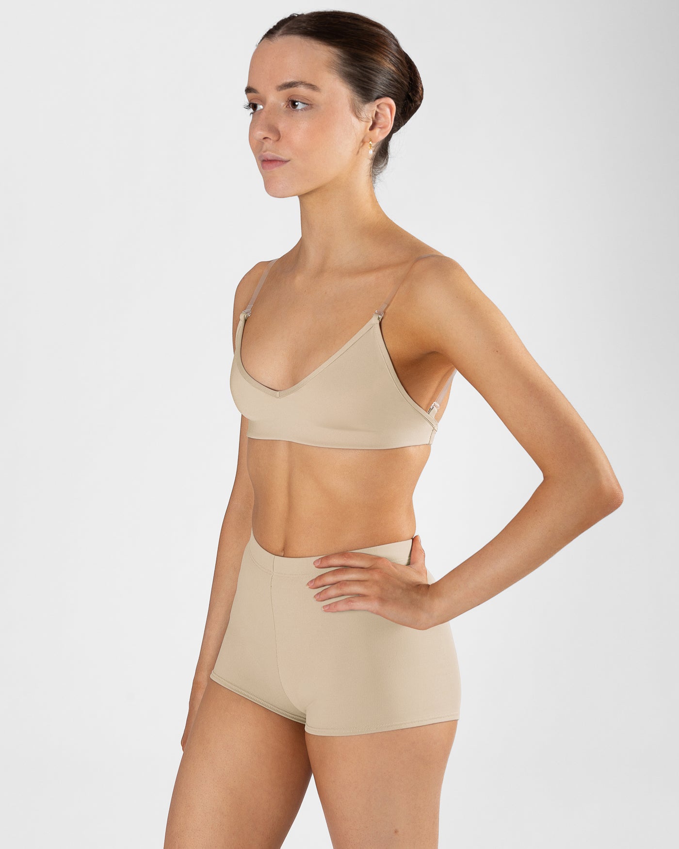 Clear Back Bra Ladies - WHEAT