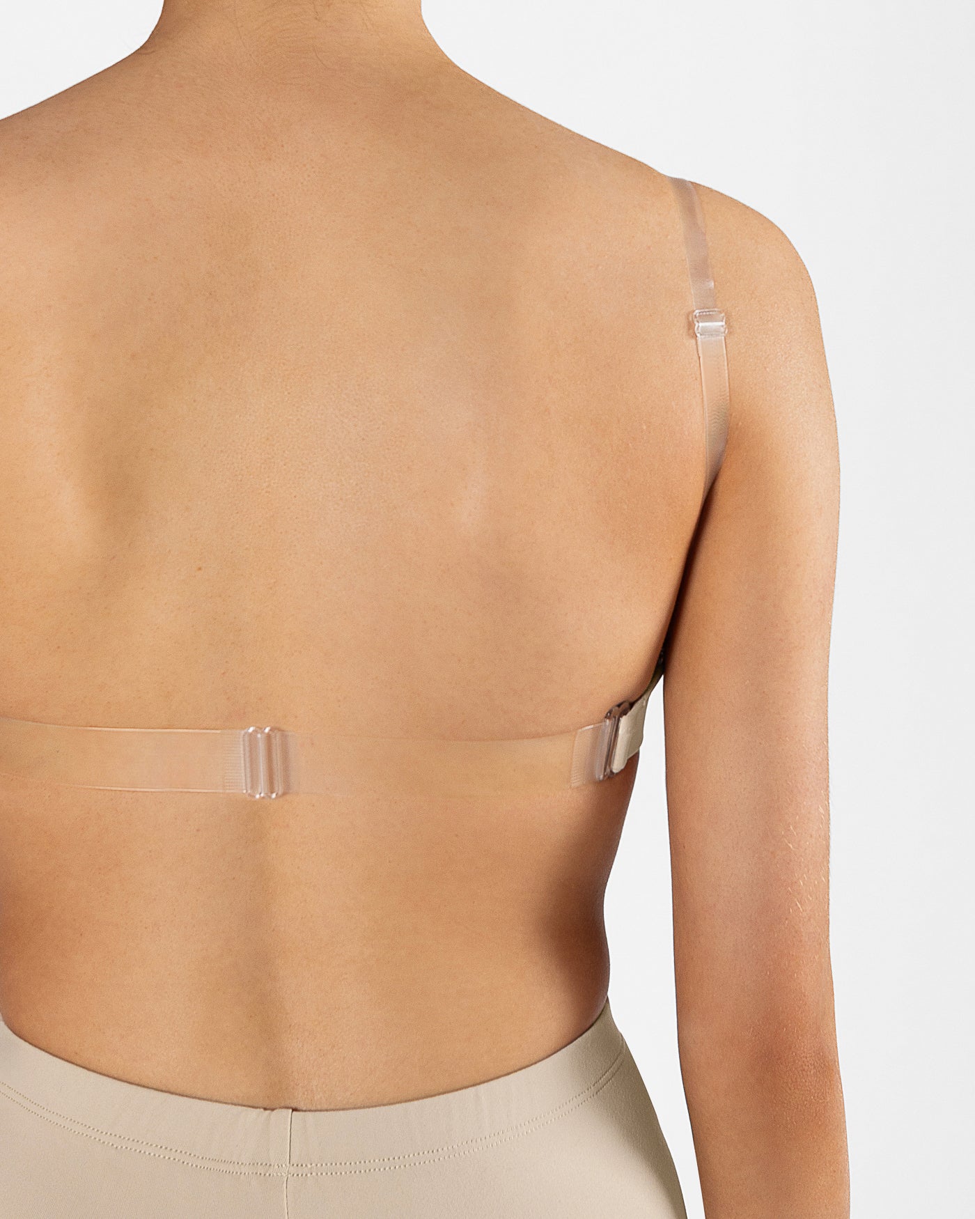 Clear Back Bra Ladies - WHEAT