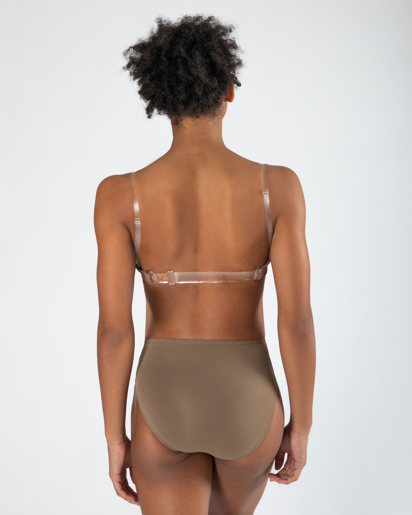 Clear Back Bra Ladies - WHEAT