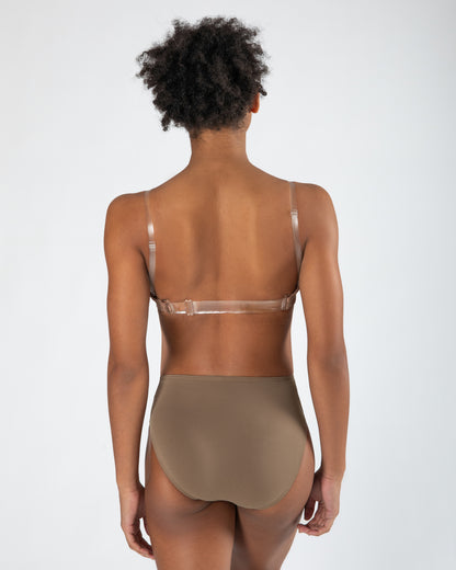 Clear Back Bra Ladies - WHEAT