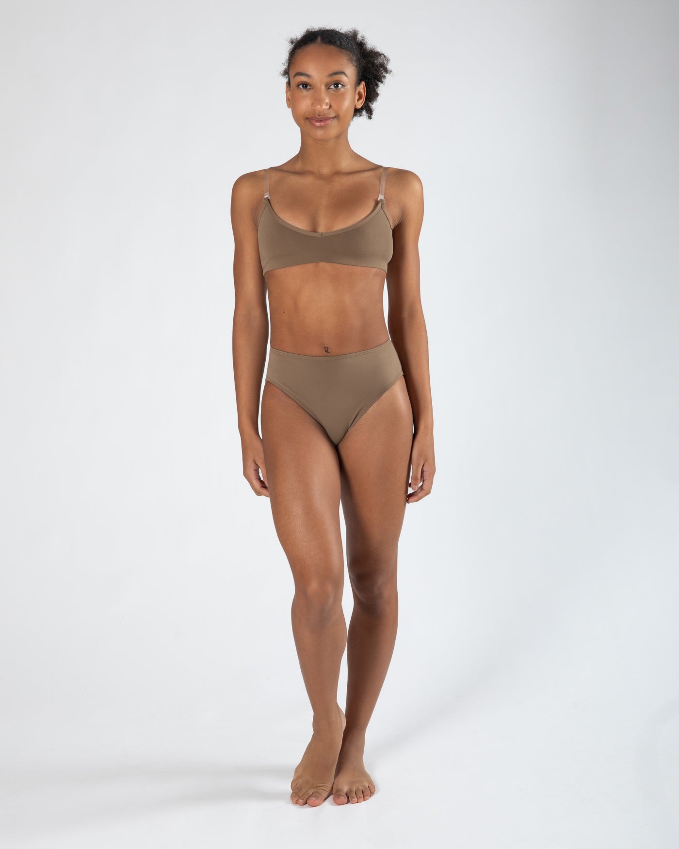 Clear Back Bra Ladies - WHEAT