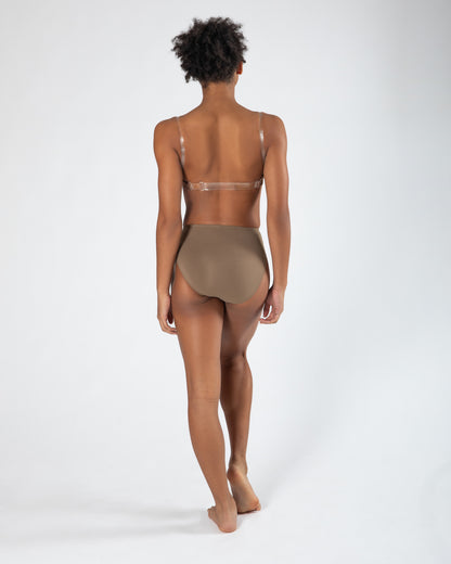 Clear Back Bra Ladies - WHEAT