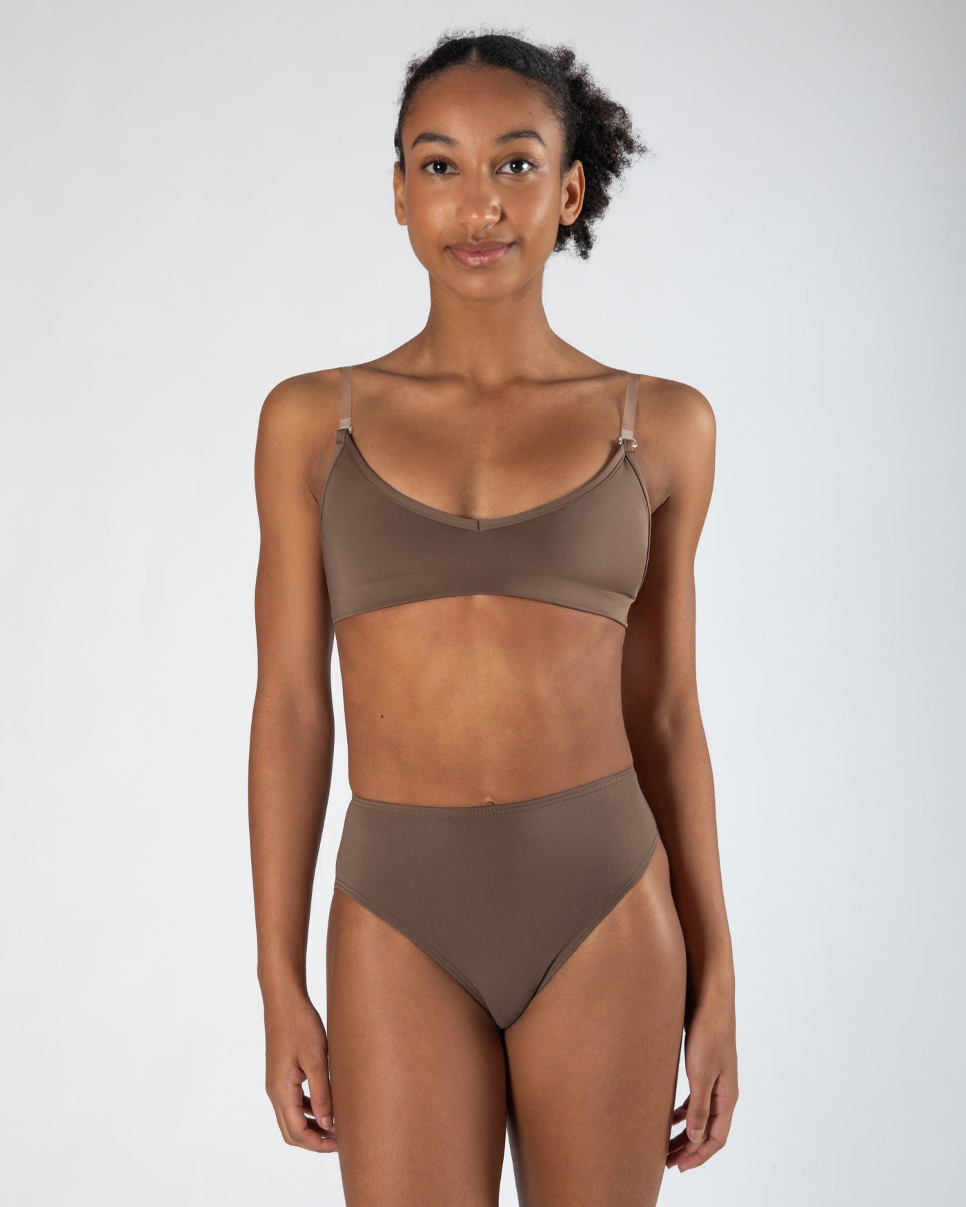 Clear Back Bra Ladies - WHEAT