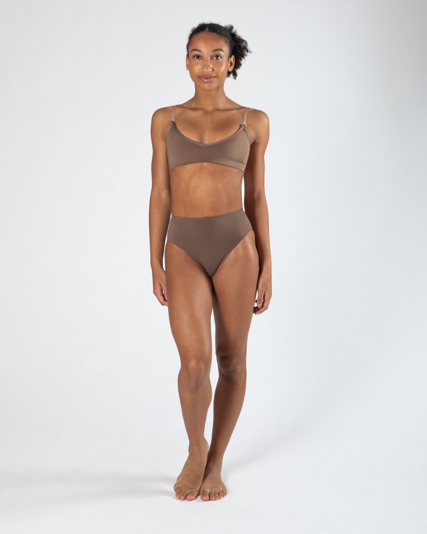 Clear Back Bra Ladies - WHEAT