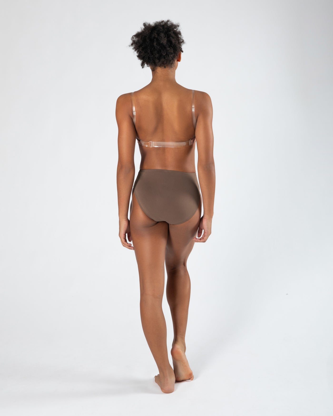 Clear Back Bra Ladies - WHEAT