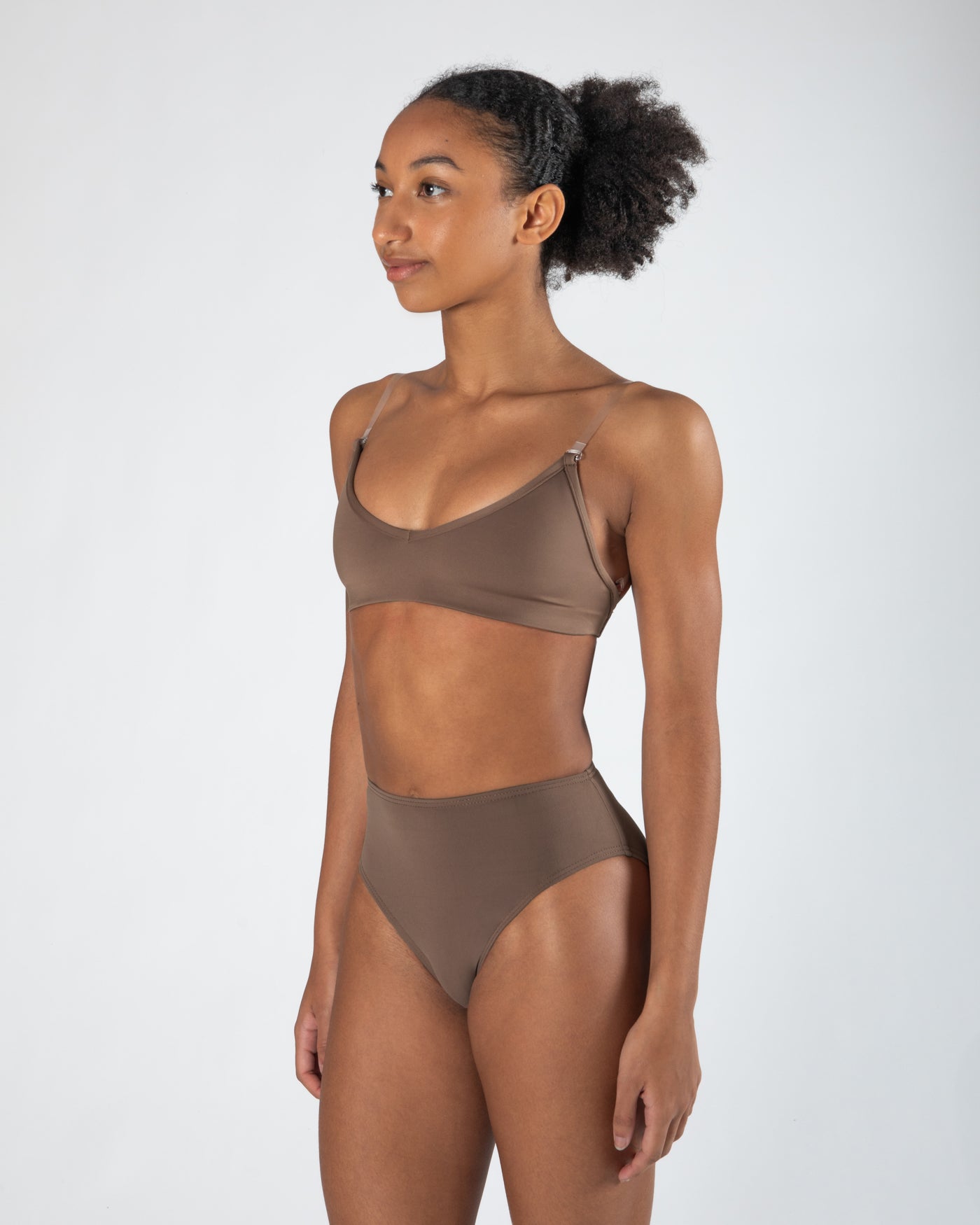 Clear Back Bra Ladies - WHEAT
